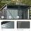 TC53G 5ft x 3ft Outdoor Metal Storage Shed Transparent plate Gray W540109079