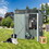 TC53G 5ft x 3ft Outdoor Metal Storage Shed Transparent plate Gray W540109079