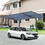 Outdoor Carport, Car Garage Shelter with Galvanized Metal Roof &Aluminum Frame for Car,Large Single Side Carport