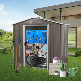 8ft x 4ft Outdoor Metal Storage Shed W54057422