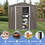 6ft x 4ft Outdoor Metal Storage Shed W54057423