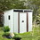 6ft x 5ft Outdoor Metal Storage Shed with window White W54071042