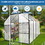 6x8 FT Polycarbonate Greenhouse Raised Base and Anchor Aluminum Heavy Duty Walk-in Greenhouses for Outdoor Backyard in All Season W540S00007