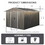 8x10ft Outdoor Metal Storage Shed Grey W540S00013