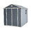 8x6ft Resin Outdoor Storage Shed Kit-Perfect to Store Patio Furniture,Grey W540S00021