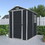 4x6ft Resin Outdoor Storage Shed Kit-Perfect to Store Patio Furniture,Black W540S00042