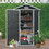 4x6ft Resin Outdoor Storage Shed Kit-Perfect to Store Patio Furniture,Black W540S00042