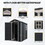 4x6ft Resin Outdoor Storage Shed Kit-Perfect to Store Patio Furniture,Black W540S00042