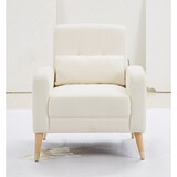 1018 White Accent Chair