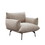 Oversized Living Room Accent Armchair Upholstered-Single Sofa Chair, Mid-Century Modern Comfy Fabric Armchair with Metal Leg for Bedroom Living Room Apartment W542143047