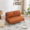 Sofa Seater Pet Friendly Fabric Upholstered Loveseat 2-seater Couch with Removable Back Cushion, Modern Couches for Small Spaces Living Room, Bedroom, Apartment, Beige W542P188786