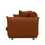 Oversized Loveseat Sofa for Living Room, Sherpa Sofa with Metal Legs, 3 Seater Sofa, Solid Wood Frame Couch with 2 Pillows, for Apartment Office Living Room - CURRY W542S00013