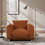 3+1 Oversized Loveseat Sofa for Living Room, Sherpa Sofa with Metal Legs, 3 Seater Sofa, Solid Wood Frame Couch with 2 Pillows, for Apartment Office Living Room Curry