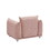 3+1 Oversized Loveseat Sofa for Living Room, Sherpa Sofa with Metal Legs, 3 Seater Sofa, Solid Wood Frame Couch with 2 Pillows, for Apartment Office Living Room Pink