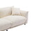Oversized Loveseat Sofa for Living Room, Sherpa Sofa with Metal Legs, 3 Seater Sofa, Solid Wood Frame Couch with 2 Pillows, for Apartment Office Living Room Beige W542S00044