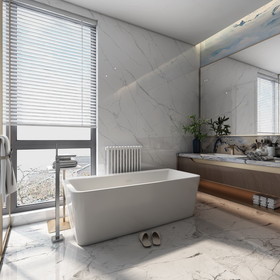 Acrylic Alcove Freestanding Soaking Bathtub W54326720