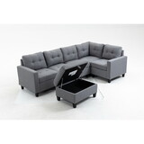 Modular Sectional Sofa assemble Modular Sectional Sofas Bundle Set Cushions, Easy to assemble Left & Right Arm Chair, Corner Chair, Ottomans Table