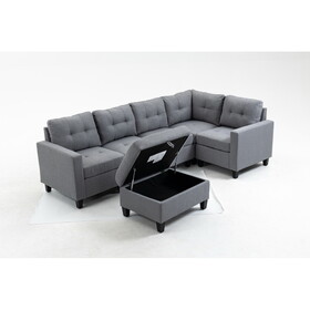Modular Sectional Sofa assemble Modular Sectional Sofas Bundle Set Cushions, Easy to assemble Left & Right Arm Chair, Corner Chair, Ottomans Table