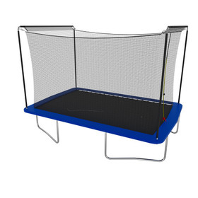 8ft by 12ft rectangular trampoline blue ASTM standard tested and CPC certified W550S00017