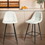 Counter Stools,Set of 2 Bar Stools with Back and Footrest, Modern Metal Counter Height Barstools for Kitchen Home Bar,25.5" Armless Barstool Chairs W561P175953