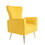 Velvet Accent Chair, Wingback Arm Chair with Gold Legs, Upholstered Single Sofa for Living Room Bedroom W561P188665