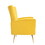 Velvet Accent Chair, Wingback Arm Chair with Gold Legs, Upholstered Single Sofa for Living Room Bedroom W561P188665