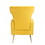 Velvet Accent Chair, Wingback Arm Chair with Gold Legs, Upholstered Single Sofa for Living Room Bedroom W561P188665