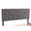 Suede Velvet Curved Upholstered Bed, Nailhead Trim (Queen) W57047294