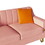 FX-P85-3S-PK (3 SEATS SOFA) Luxury pink Velvet Sofa with Gold Accents - Modern 3-Seat Couch with Plush Cushions, Perfect for Living Room and Office Decor W576134023