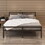 Metal Platform Bed frame with Headboard, Sturdy Metal Frame, No Box Spring Needed(Queen) W578107711
