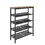 Industrial shoe rack, adjustable country style 5-layer shoe rack storage rack, with 4 mesh shelves, suitable for entrance, living room, bedroom and porch W578111247