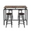 5-Piece Kitchen Counter Height Table Set, Bar Table with 4 Stools W57863979