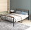 Metal Platform Bed frame with Headboard and Footboard,Sturdy Metal Frame, No Box Spring Needed(Full) W57868845