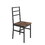 Five-piece set table and chair with backrest, industrial style, solid structure W57868875