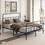 Metal Platform Bed frame with Headboard, Sturdy Metal Frame, No Box Spring Needed(Full) W578P147062