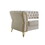 Modern Tufted Velvet Sofa 87.4 inch for Living Room Beige Color W579107798