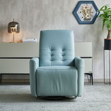 Modern Comfortable Velvet Rocking Chair for Living Room & Reading Room Beige Color W57962595