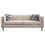 Chesterfield Modern Tufted Velvet Living Room Sofa, 84.25"W Couch,Cream W57964660
