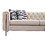 Chesterfield Modern Tufted Velvet Living Room Sofa, 84.25"W Couch,Cream W57964660