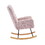 pink teddy fabric rocking chair W588123408