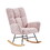 pink teddy fabric rocking chair W588123408
