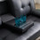 Black Faux Leather Loveseat Sofa Bed with Cup Holders, Convertible Folding Sleeper Couch Bed . W58834770