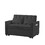 Black Velvet Loveseat Sofa Bed W58864110