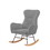 GREY teddy fabric rocking chair W58890165