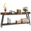 70.87 inch Extra Long Console Table Behind Couch, Rustic Industrial Sofa Table for Living Room, Narrow Entryway Hallway Long Bar Table, Brown+Black W636P168048