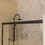 60 in. x 70 in. Traditional Sliding Shower Door in Matte black with Clear Glass W63766791