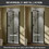 Bifold Frameless Glass Shower Door 32 in.W x 72 in.H Pivot Swing Shower Doors with 1/4 in. Clear Tempered Shower Glass Panel in Matte Black Semi-Frameless Shower Door