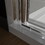 32-33.5 in.W x 72 in.H Pivot Frameless Shower Door,1/4 in. Clear Glass Pivot Swing Shower Doors,Brushed Nickel Finish,Pivot Shower Door Reversible Installation