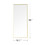 Miro 1500 400-g Full Length Mirror Floor Mirror Hanging Standing or Leaning, Bedroom Mirror Wall-Mounted Mirror with Gold Aluminum Alloy Frame, 59" x 15.7" W66227715