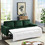 88" Reversible Pull out Sleeper Sectional Storage Sofa Bed,Corner sofa-bed with Storage Chaise Left/Right Handed Chaise W668S00022